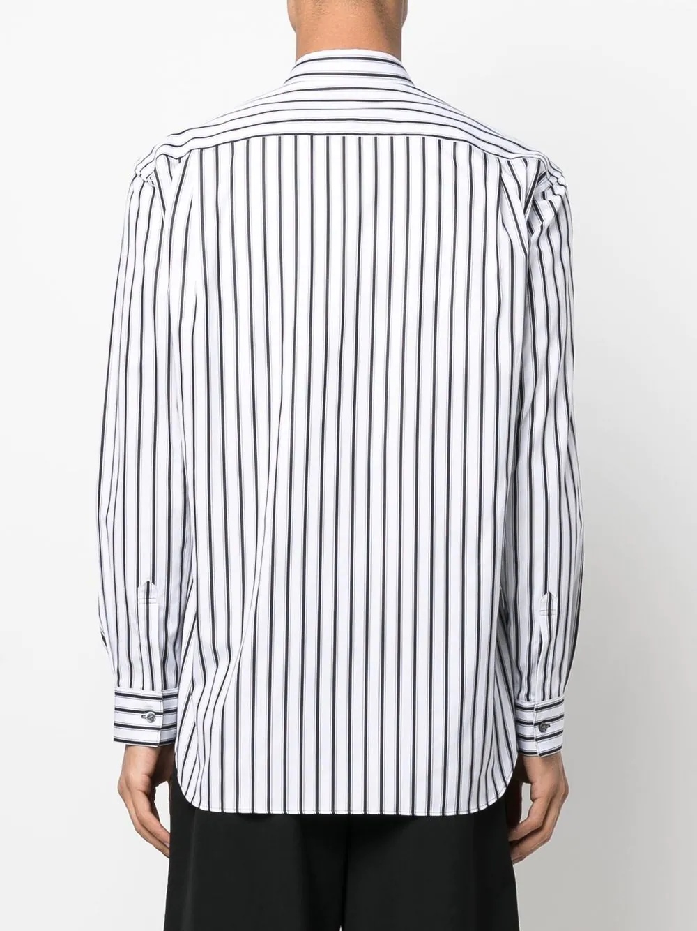 graphic-print striped shirt - 4