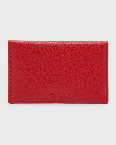 The Row Flap Card Case in Shiny Kid Leather outlook