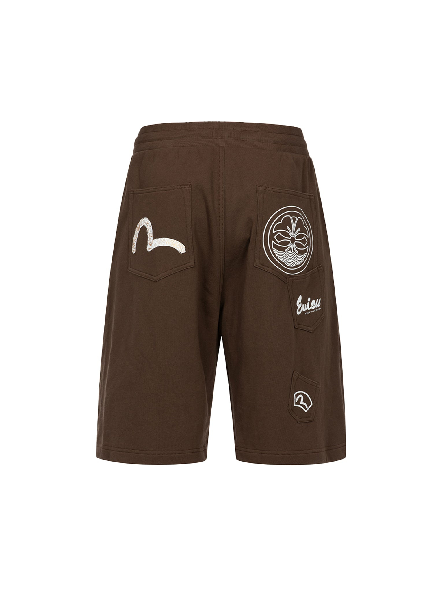 MULTI-POCKETS AND PRINT RELAX FIT SWEAT SHORTS - 13