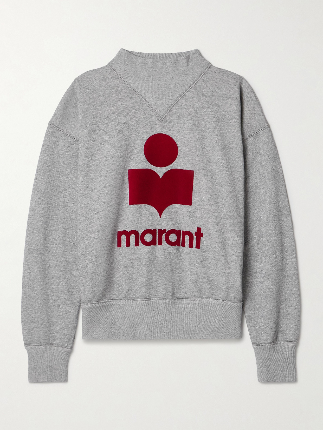 Moby Flocked Cotton-blend Jersey Sweatshirt - 1