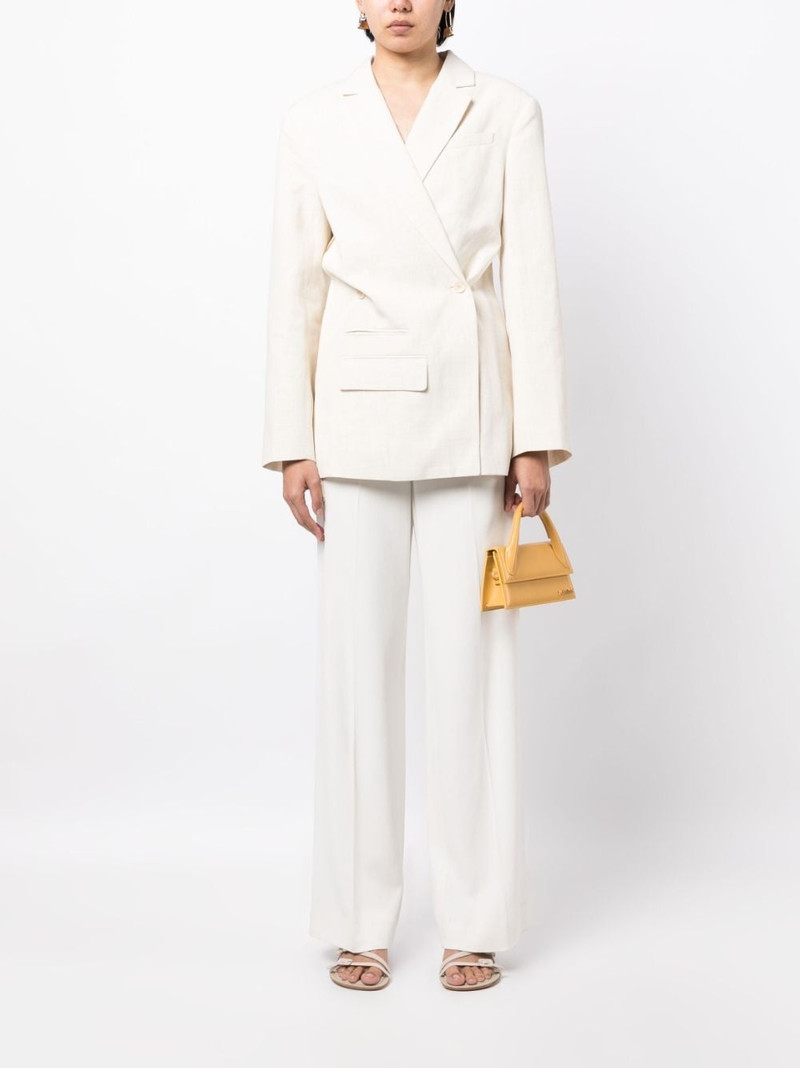 JACQUEMUS asymmetric double-breasted blazer outlook