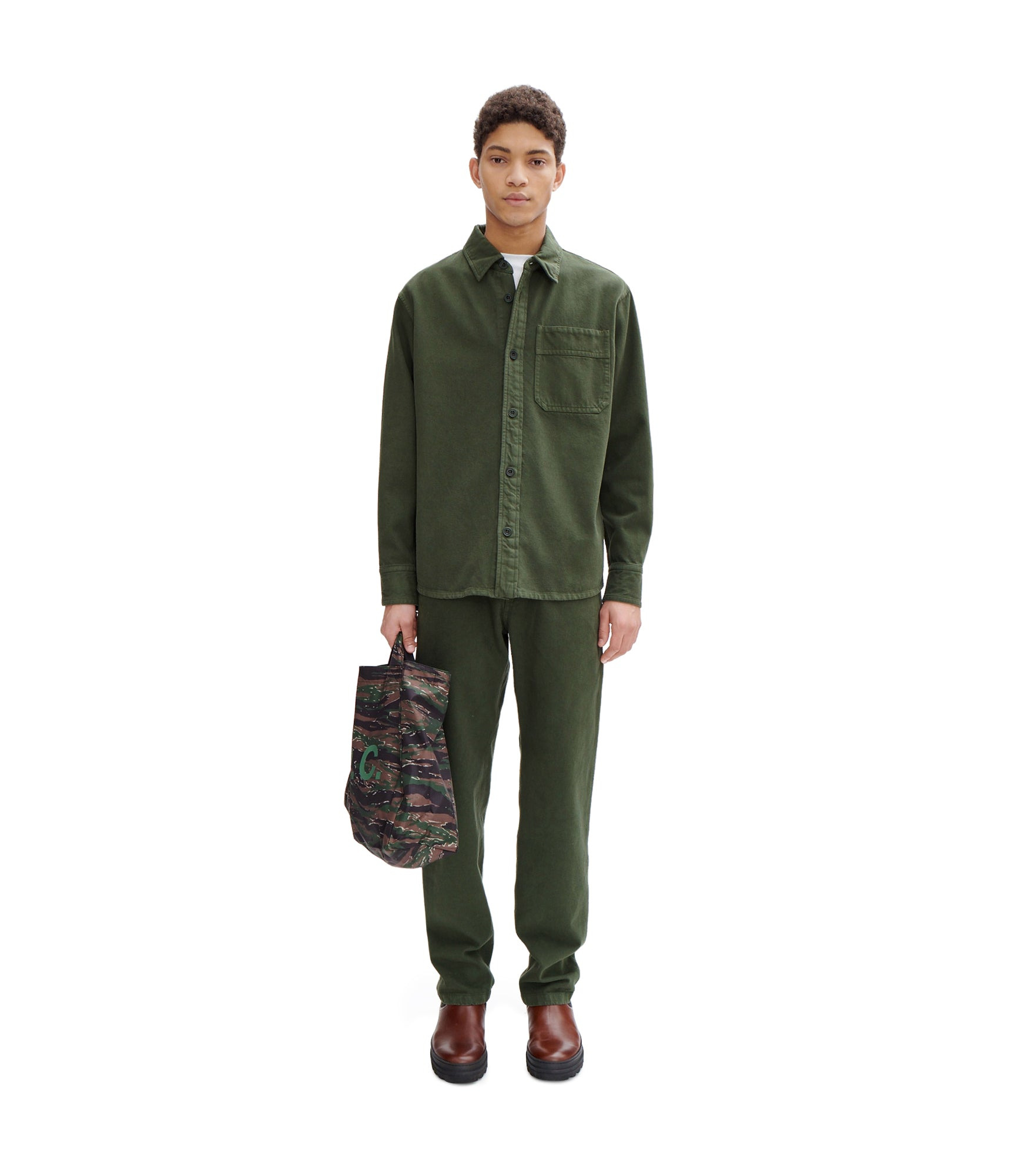 BASILE BRODÉE POITRINE OVERSHIRT - 4