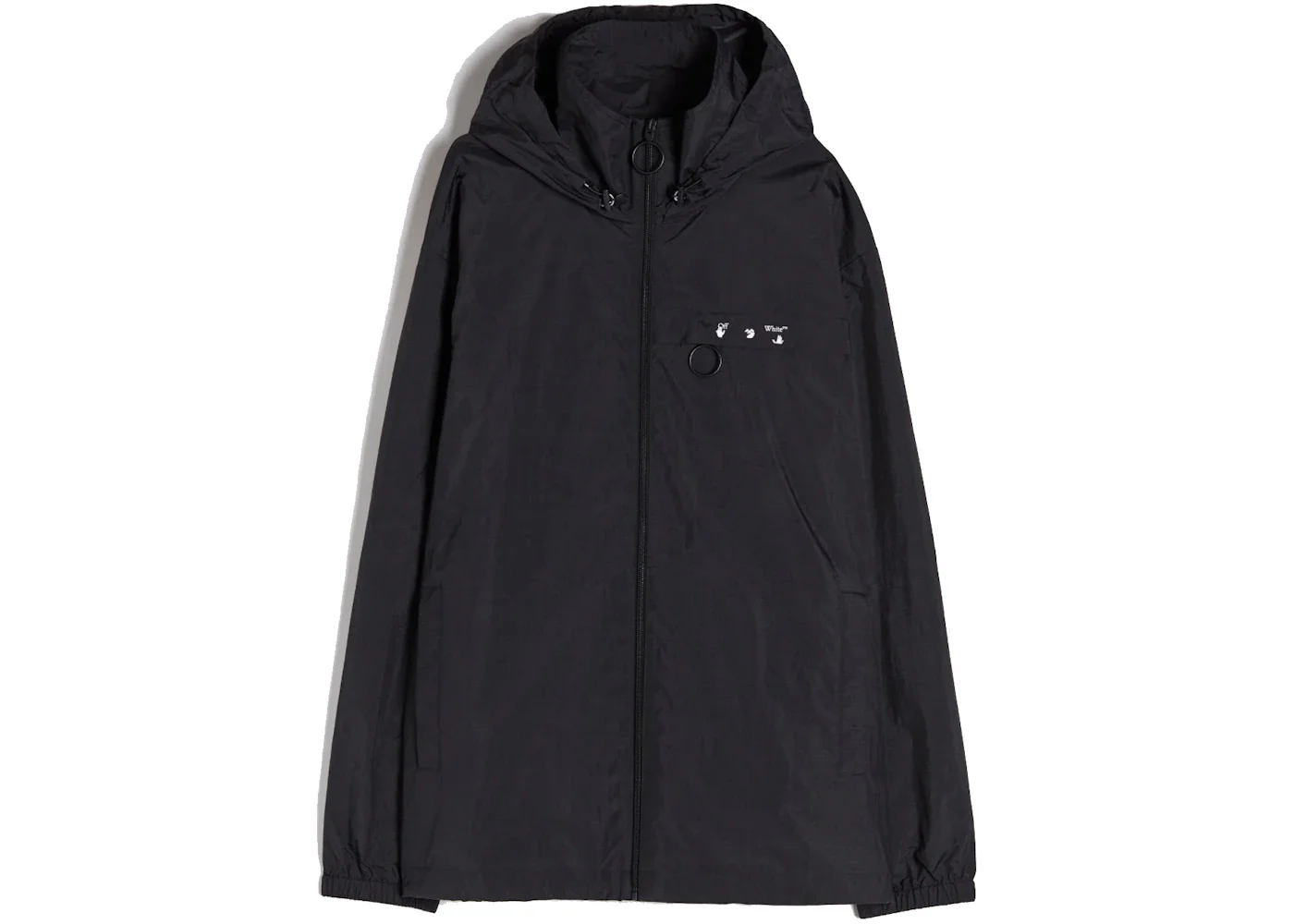 OFF-WHITE Logo Windbreaker Black - 1
