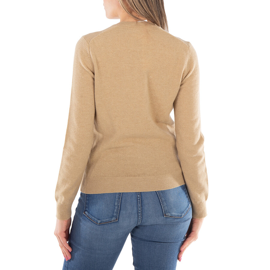 Comme Des Garcons Ladies Heart Logo Crewneck Cardigan - 3