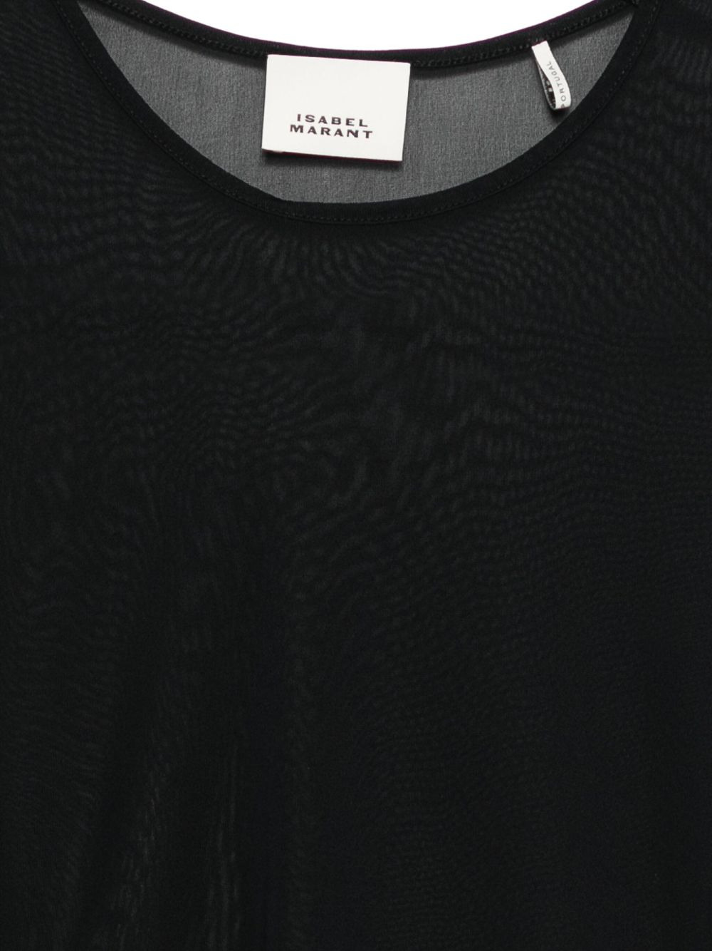 sheer-panel long-sleeve top - 3