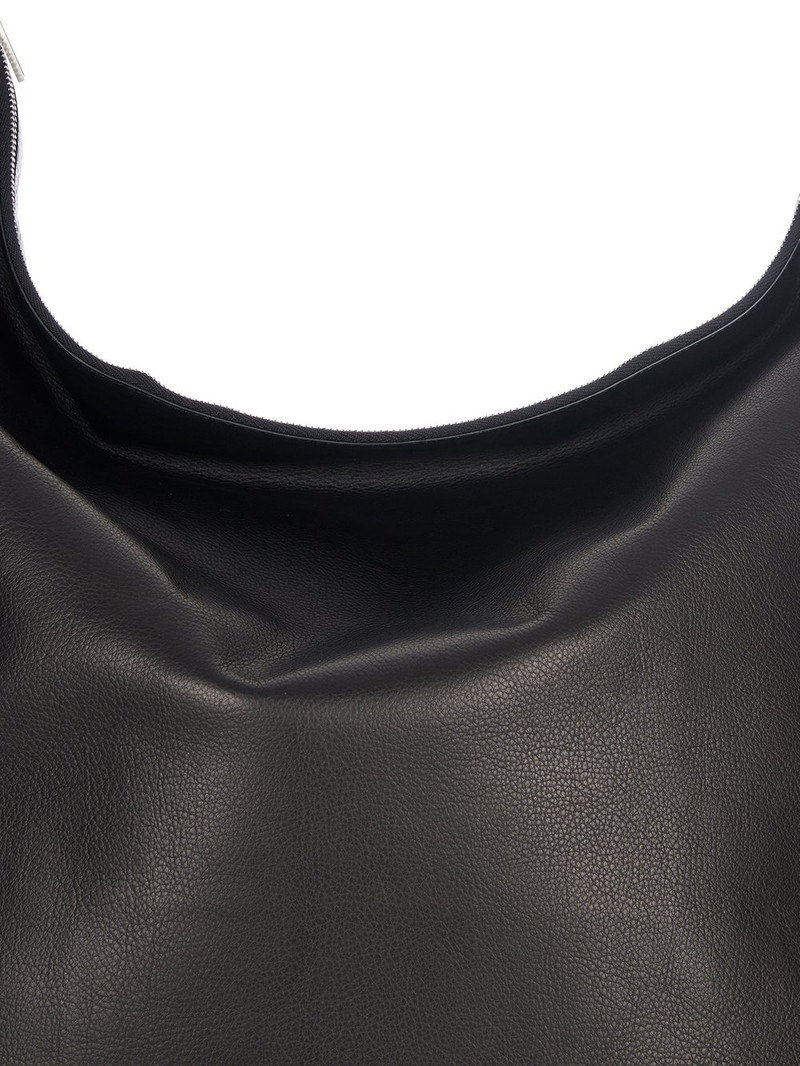 contrast-stitch leather shoulder bag 6