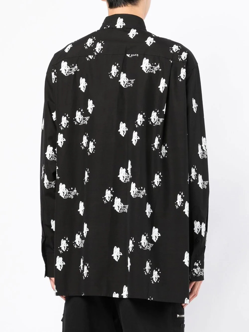 graphic-print long-sleeve shirt - 4