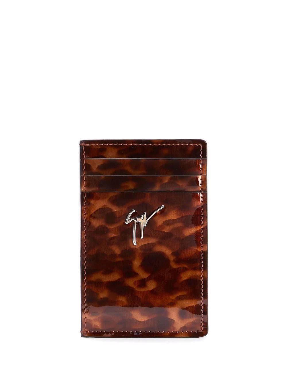 Albert tortoiseshell-effect cardholder - 1