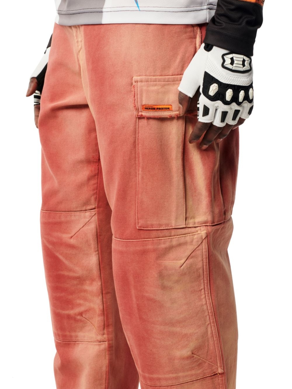 Distressed Canvas Cargo Pants - 5