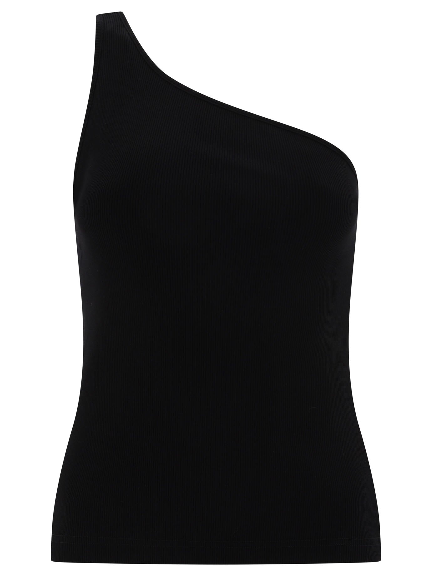 Tシャツ・カットソー GIVENCHY ASYMMETRICAL COTTON TOP WITH 4G CHAIN Givenchy Asymmetrical Top In Cotton With Chain Detail | Saks