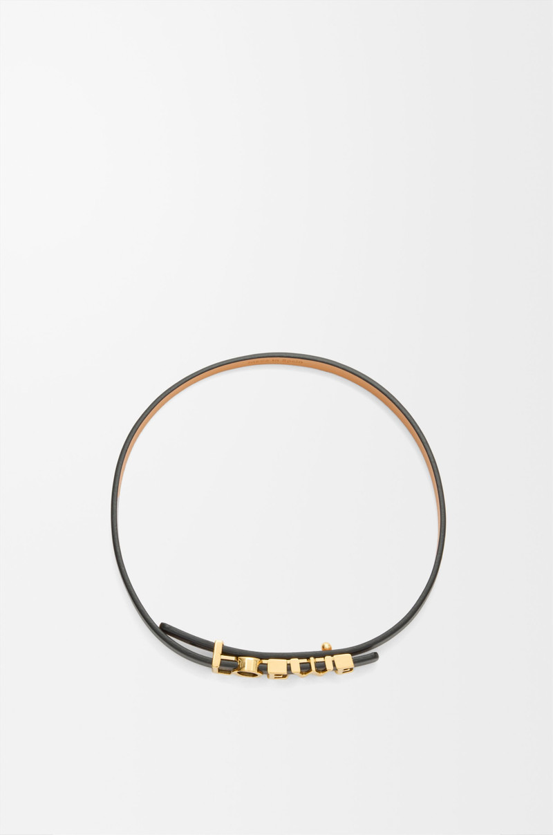 Double wrap LOEWE bracelet in calfskin 3