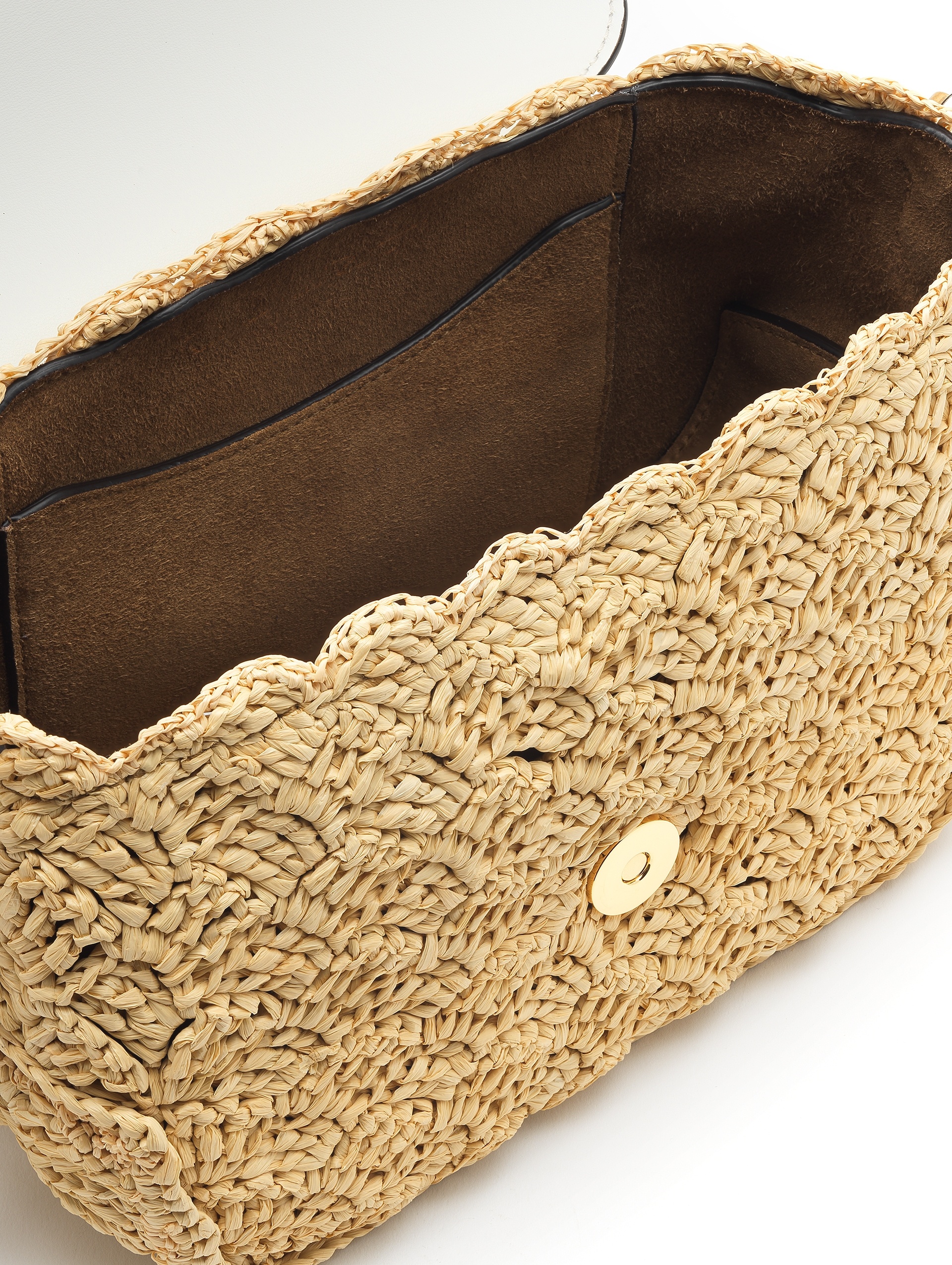 RAFFIA CROCHET OATH SHOULDER BAG - 3