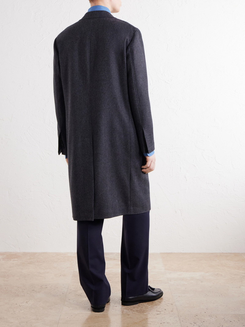 Herringbone Virgin Wool Coat 4