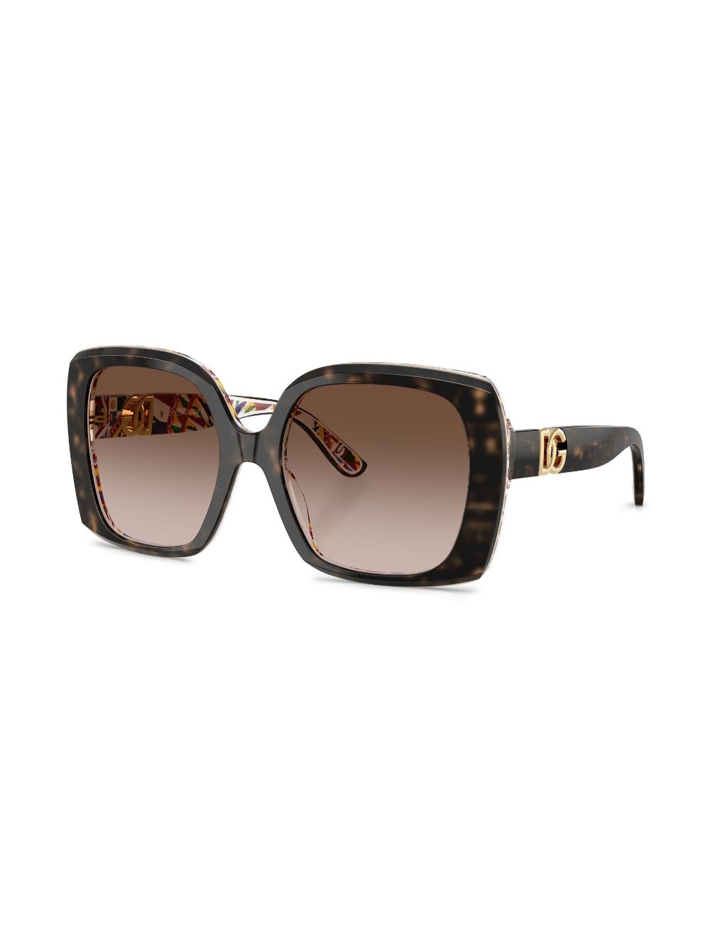 tortoiseshell square-frame sunglasses - 2