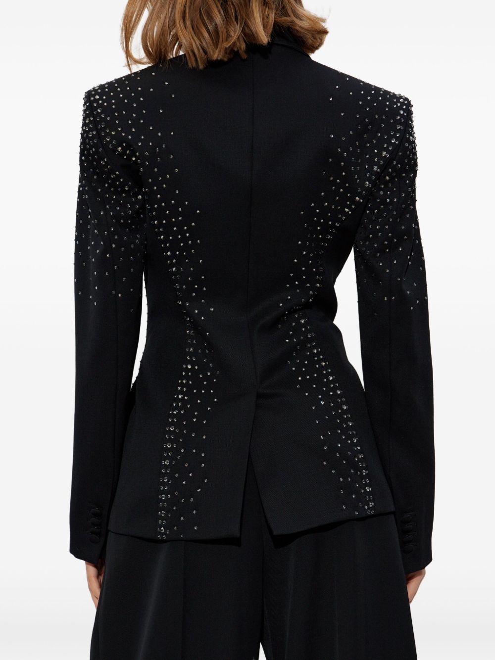 crystal-embellished blazer - 3