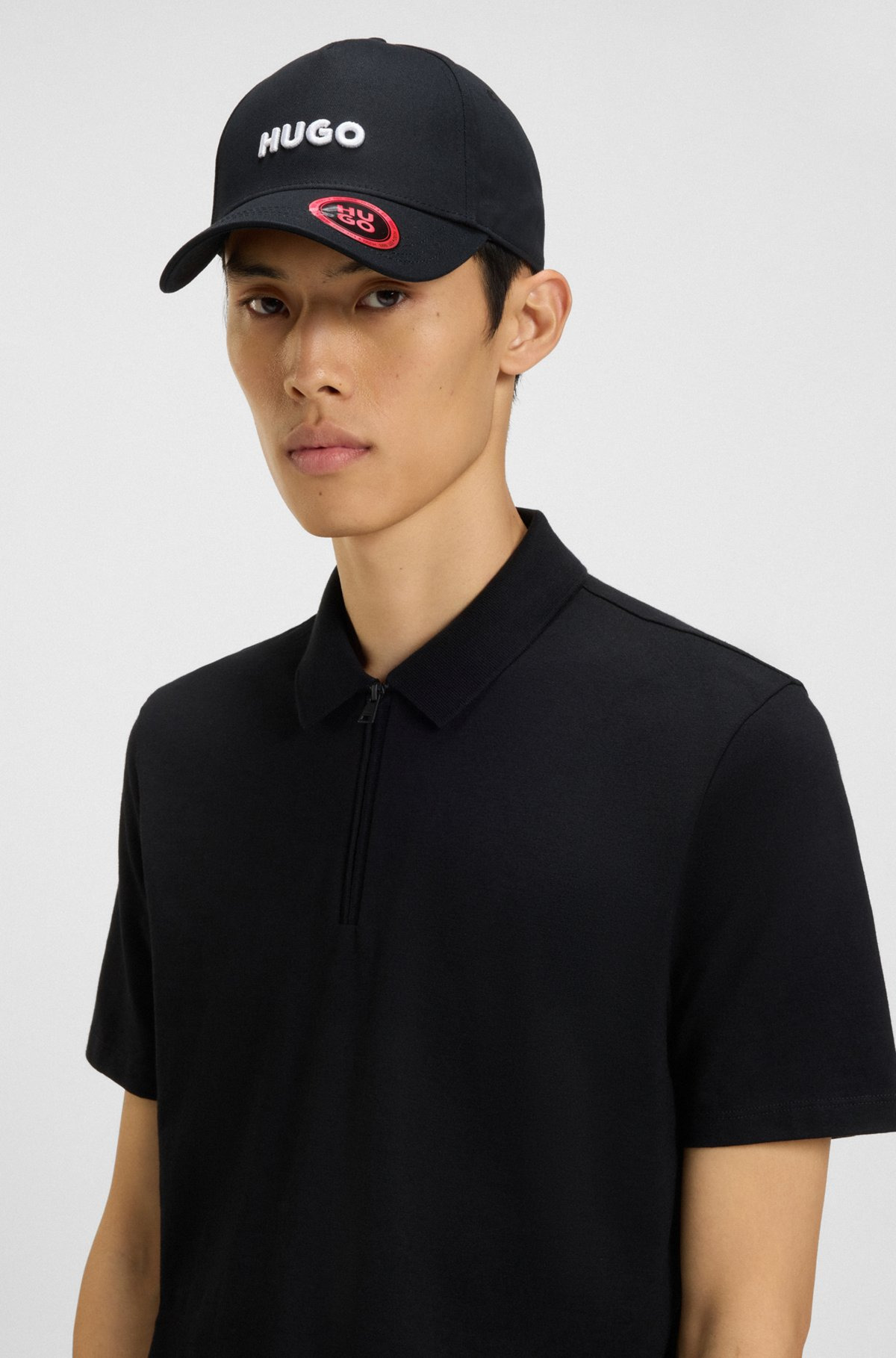 COTTON-TWILL CAP WITH LOGO ON FRONT AND VISOR - 4