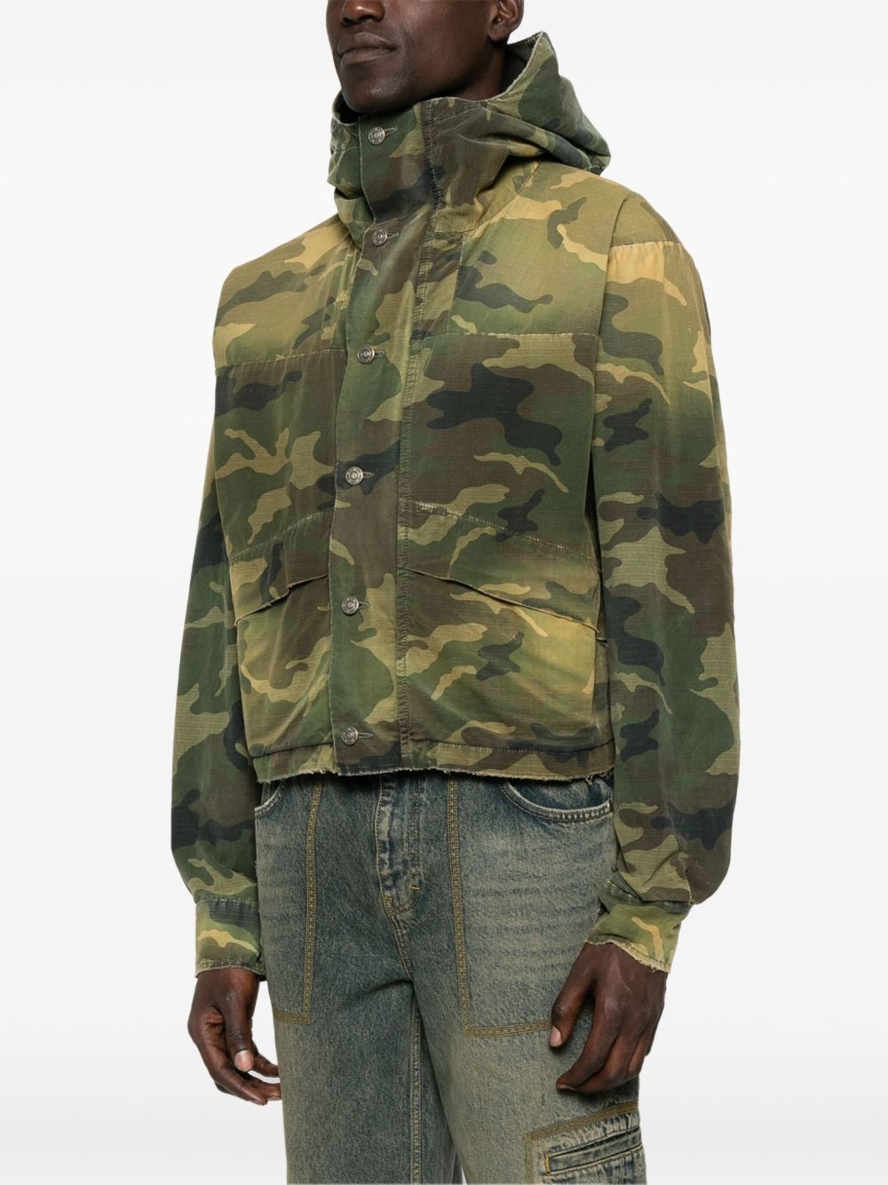 camouflage-pattern cropped jacket - 3