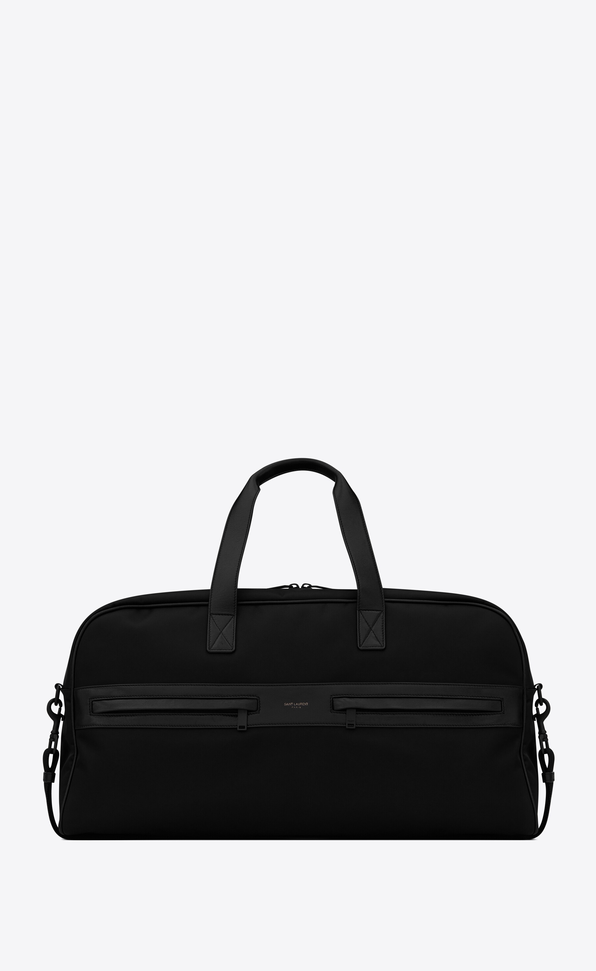 camp duffle bag in nylon and lambskin - 1