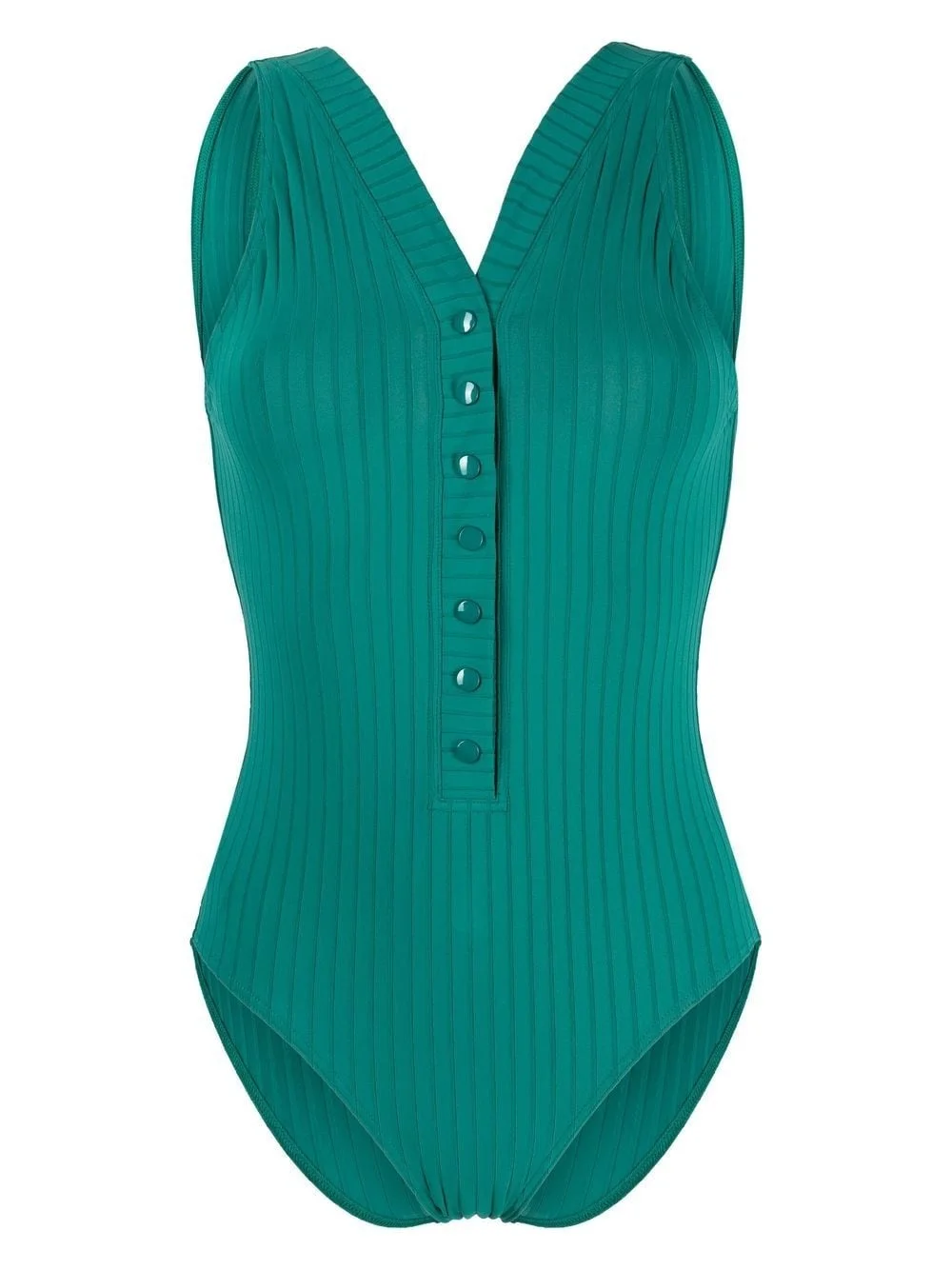 ribbed scoop-back swimsuit - 1