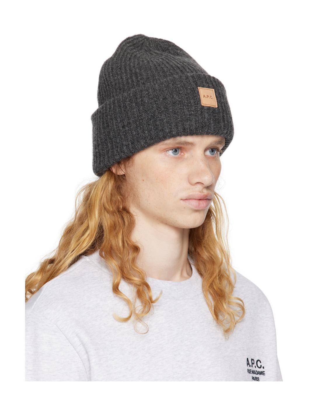 Gray Michele Knit Beanie - 2