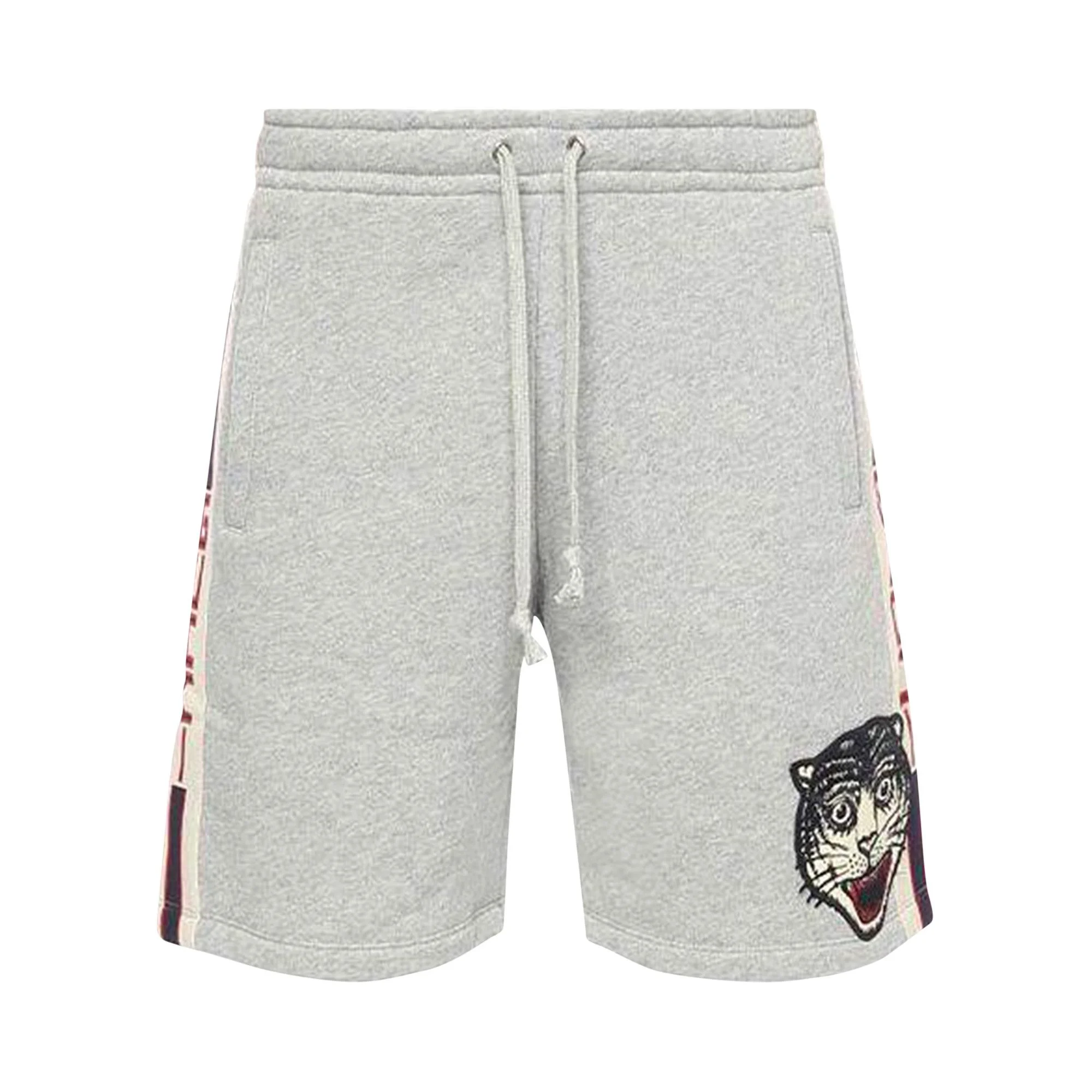 Gucci Track Shorts 'Medium Grey/Milk/Red' - 1