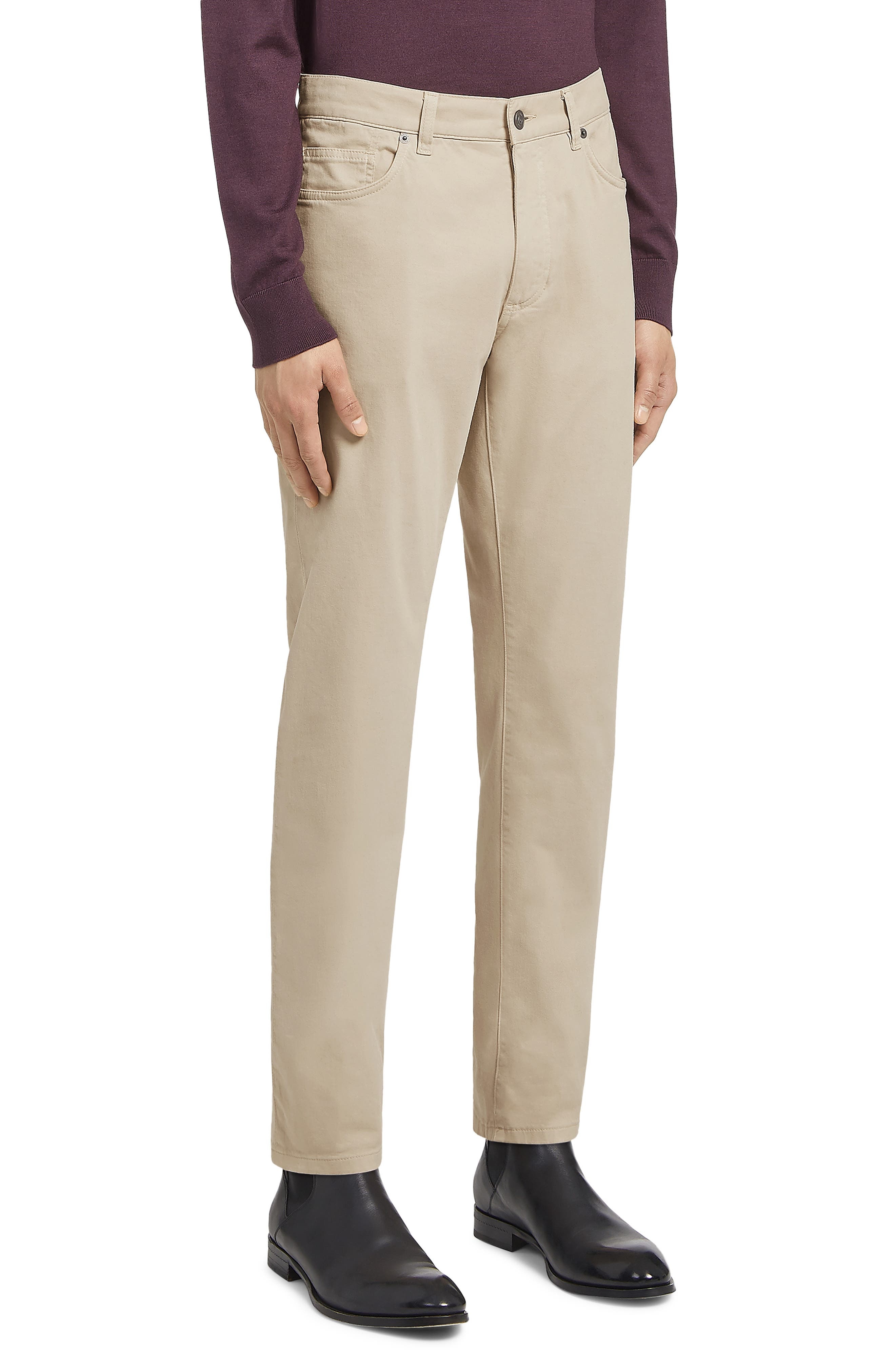 City Fit Stretch Cotton Pants - 1