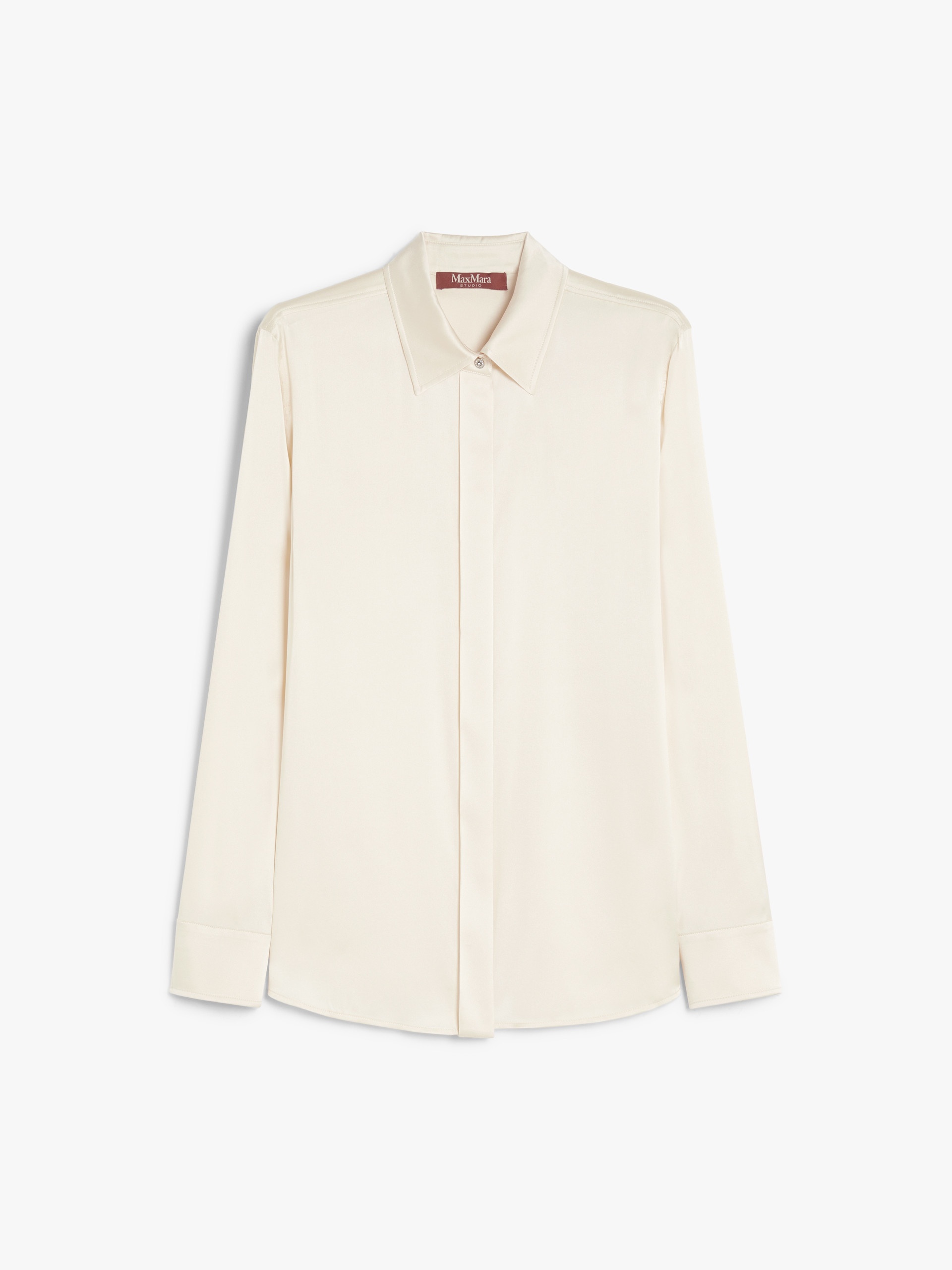 BADEN Classic silk satin shirt - 1