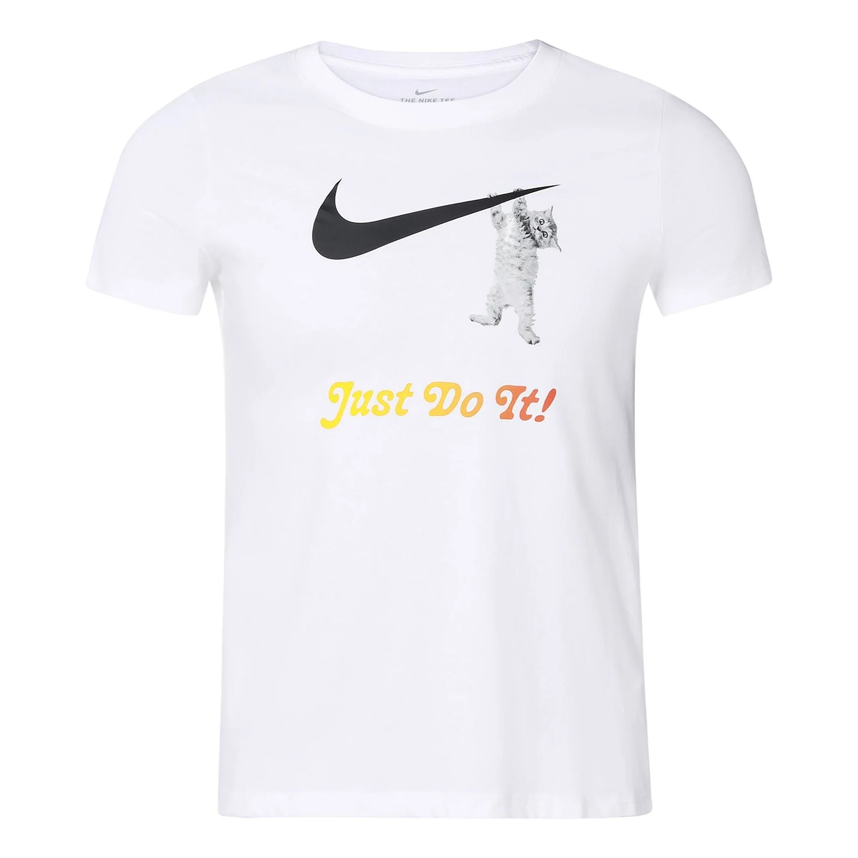 (WMNS) Nike Slogan logo Solid Color Training 'White' DA2481-100 - 1