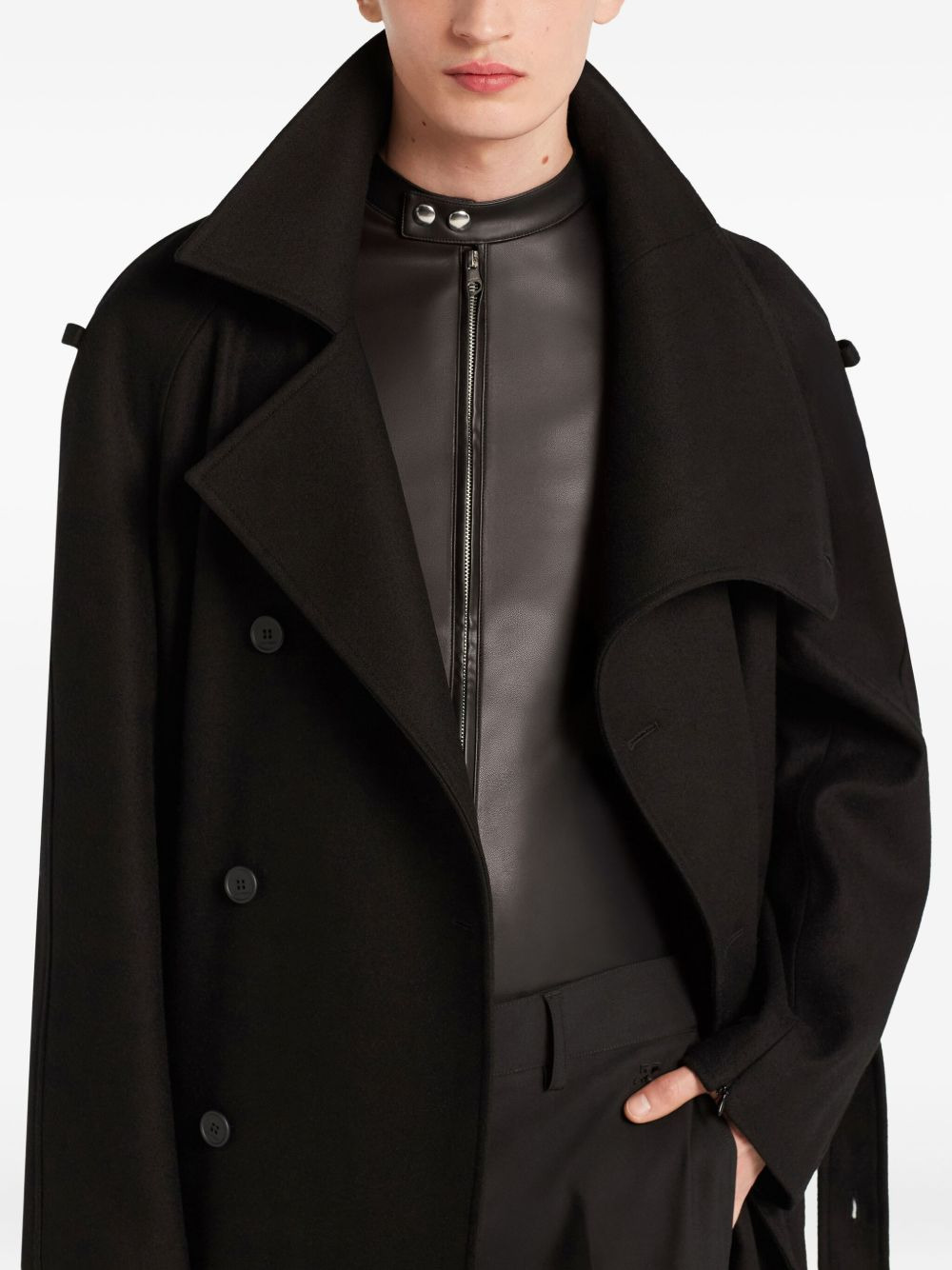 double-breasted trench coat - 5