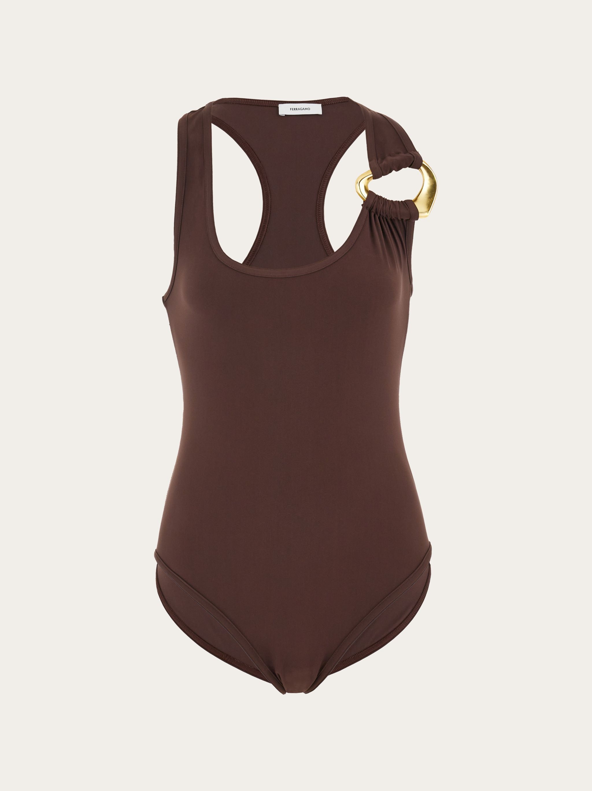 Swimsuit with metallic insert - 1