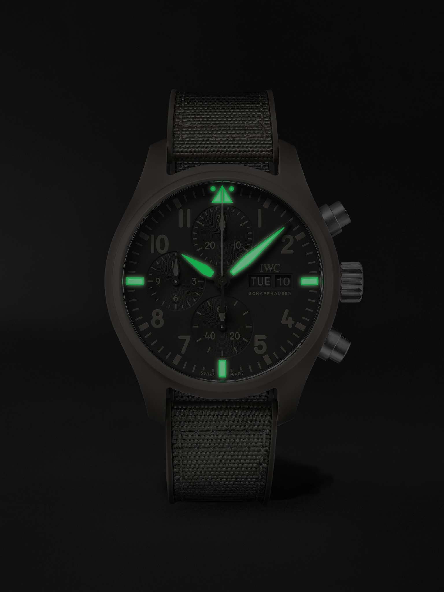 Pilot's Watch TOP GUN Mojave Desert Automatic Chronograph 41.9mm Stainless Steel, Rubber and Grosgra - 9
