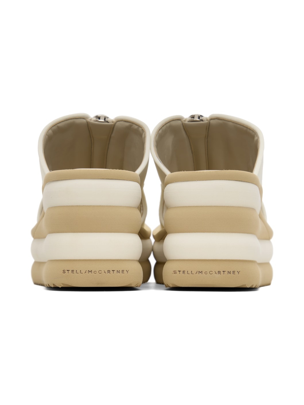White & Beige Scuba Slides - 2