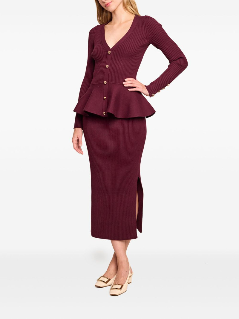 Cara Cara Jocelyn ribbed midi skirt outlook