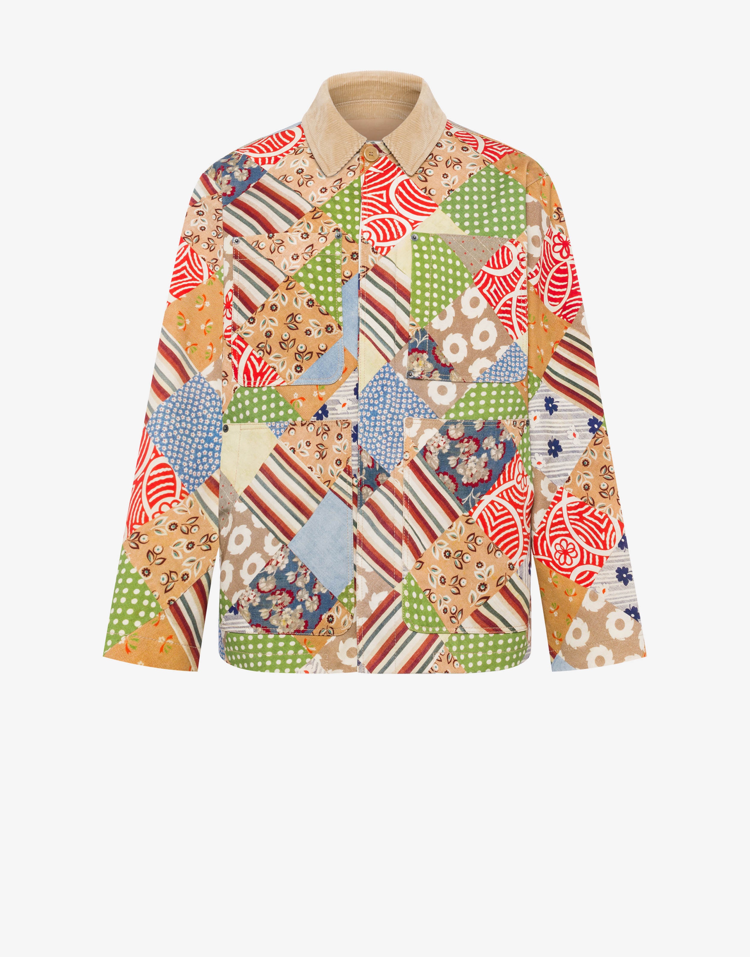 QUILT PRINT COTTON JACKET - 1