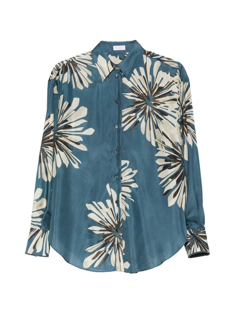 floral-print buttoned shirt 1