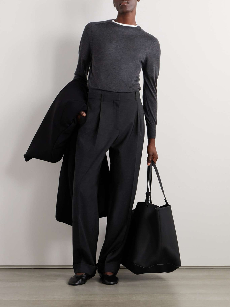 The Row Tor pleated grain de poudre wool pants outlook