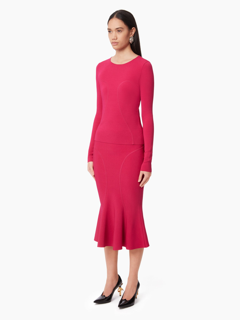 NINA RICCI LONG MERMAID SKIRT WITH CUTLINES outlook