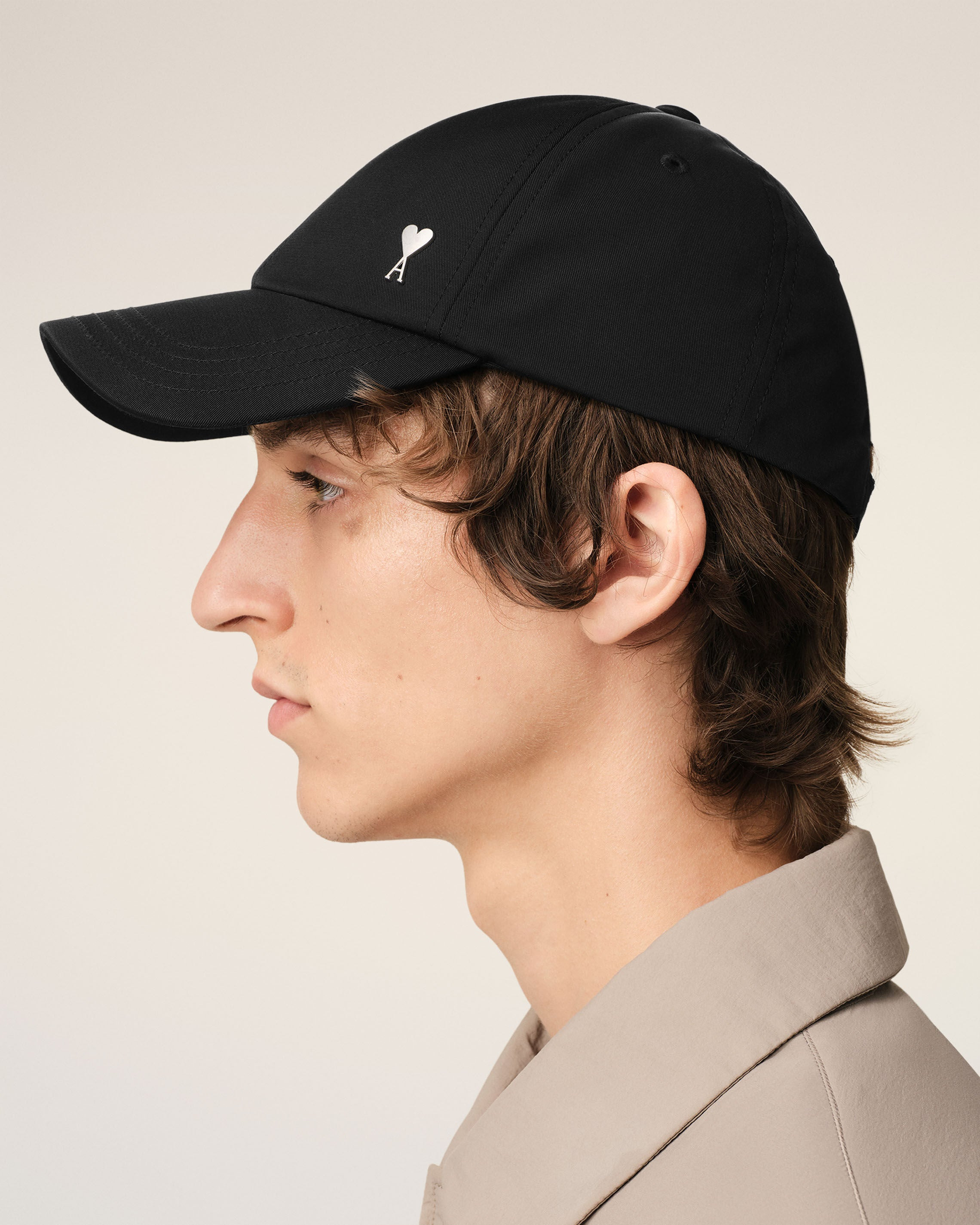 BLACK TWILL AMI DE COEUR STUD CAP - 5
