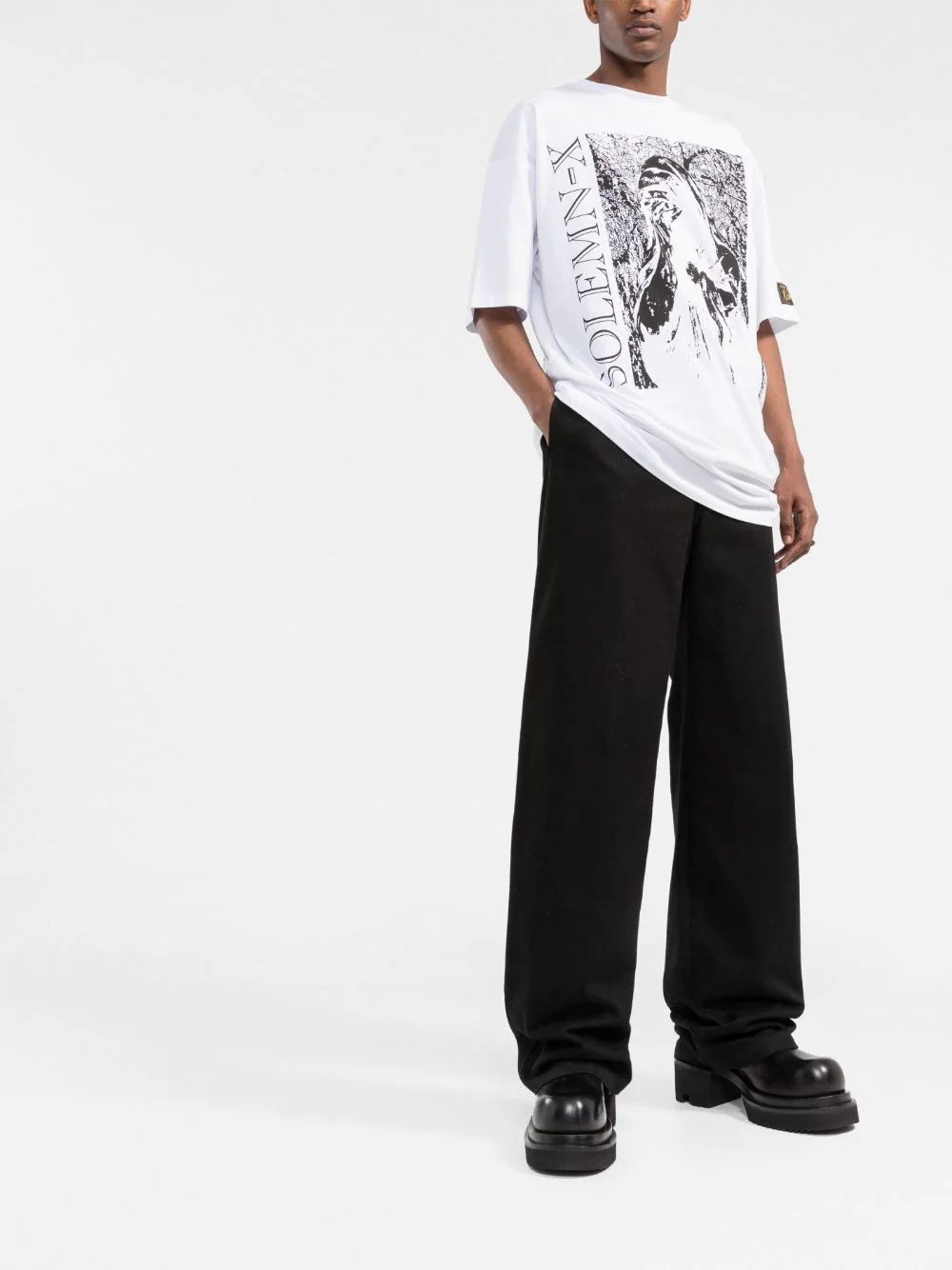 Solemn X oversized graphic-print T-shirt - 2