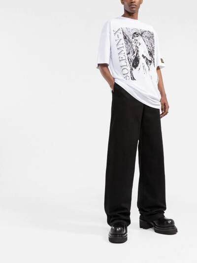 Raf Simons Solemn X oversized graphic-print T-shirt outlook