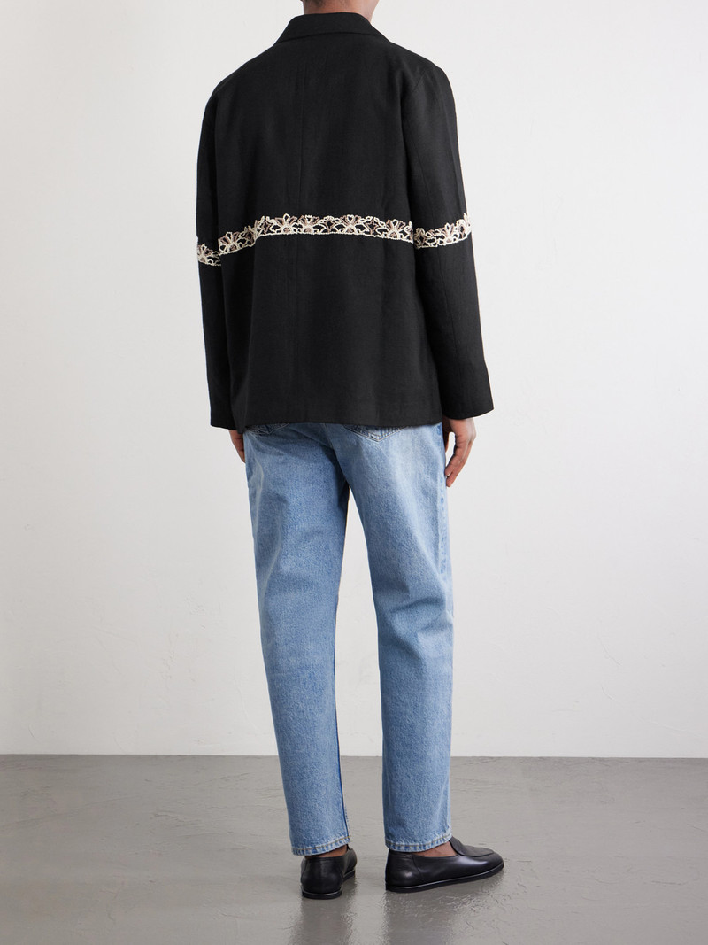 Embroidered Wool Blazer 4