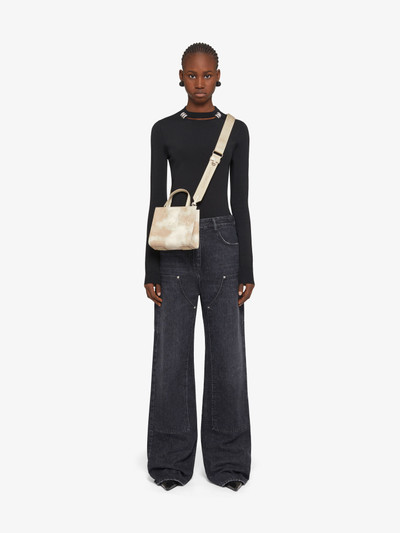 Givenchy MINI G-TOTE SHOPPING BAG IN TIE AND DYE CANVAS outlook