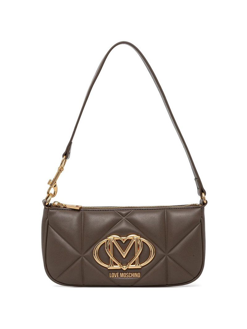 quilted logo shoulder bag 1
