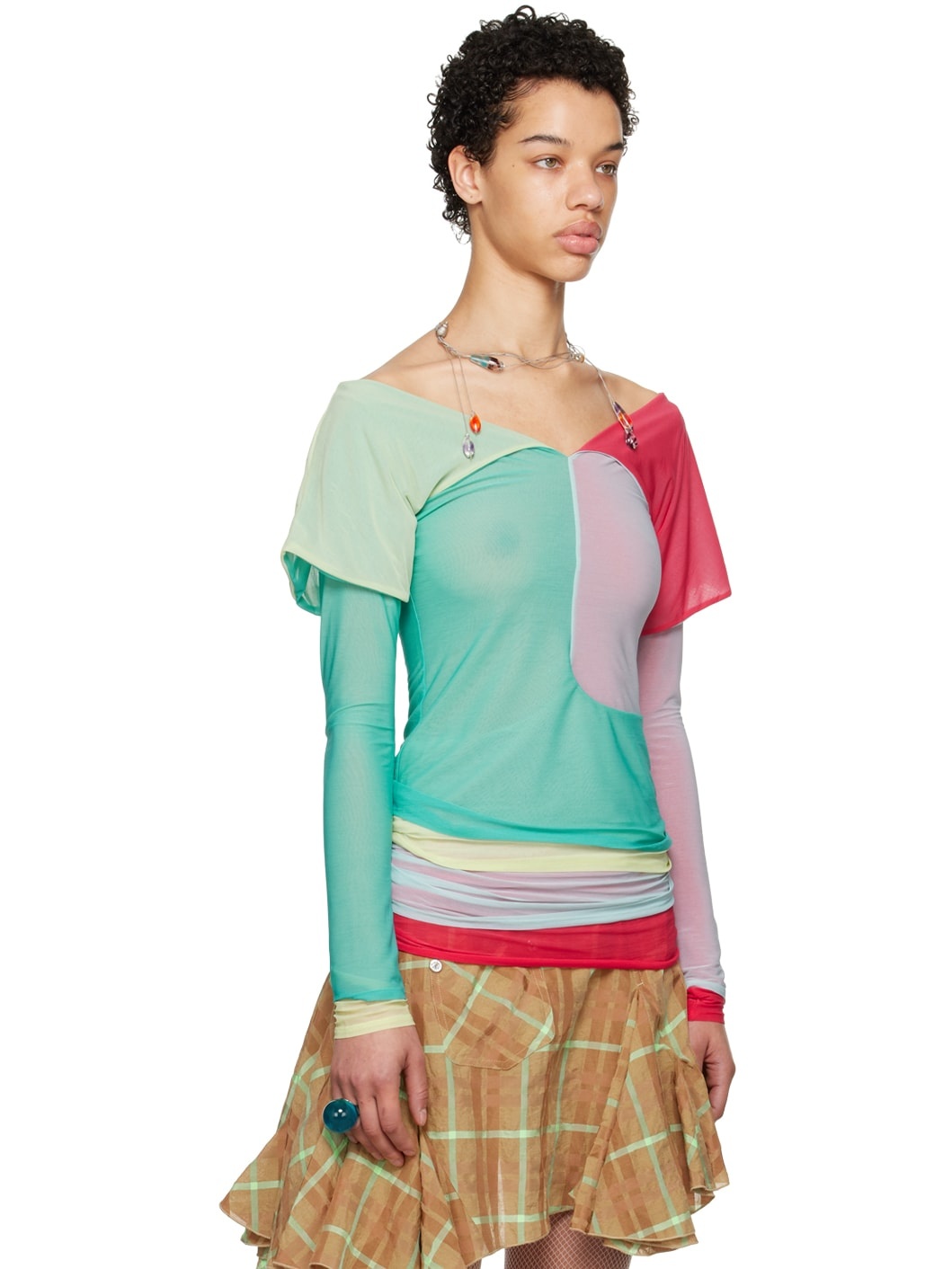Multicolor Mora Long Sleeve T-Shirt - 2