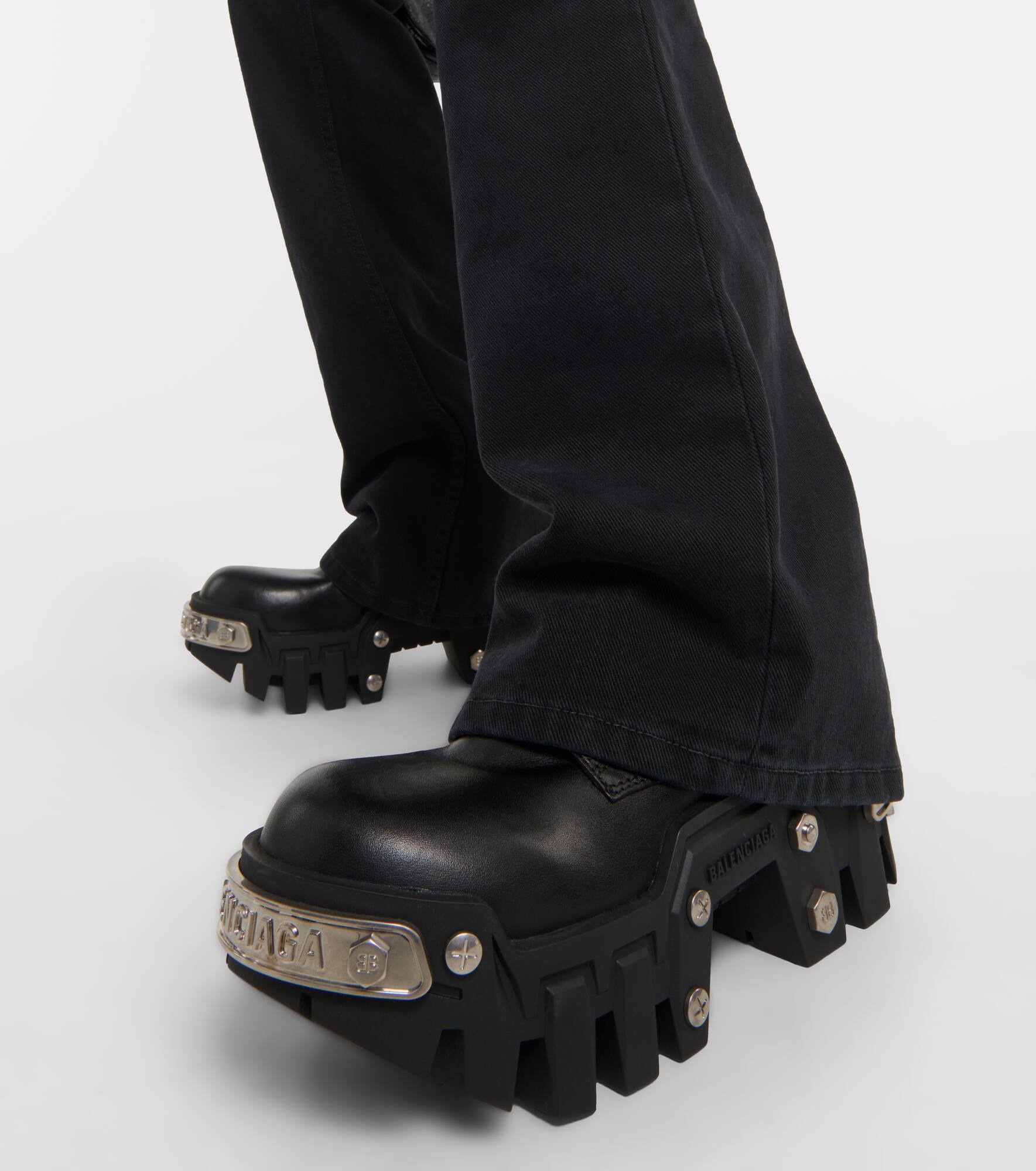 Bulldozer leather ankle boots - 4