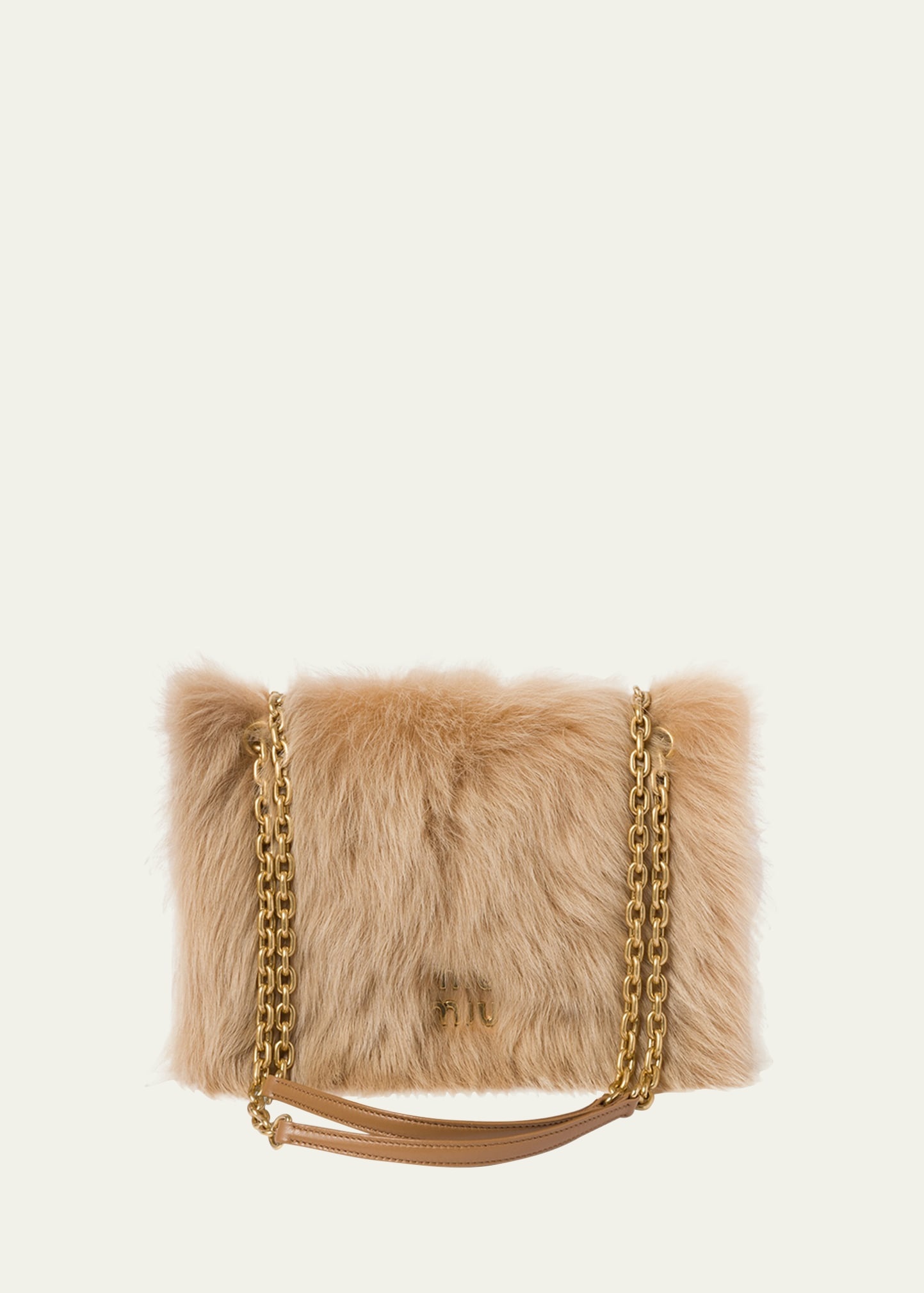 Shearling Flap Chain Shoulder Bag - 1