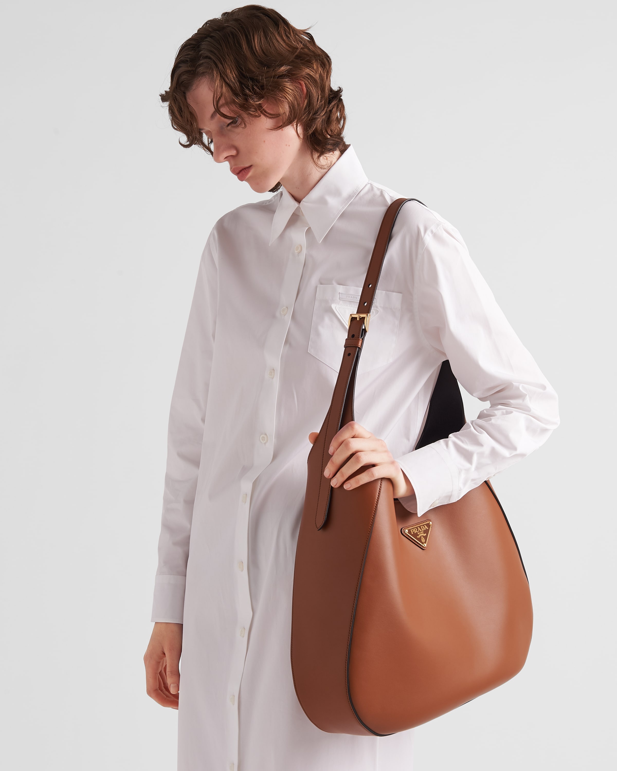 Prada Poplin chemisier dress | prada | REVERSIBLE