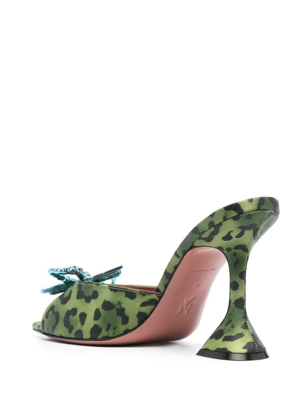 Rosie 100mm leopard-print mules - 3