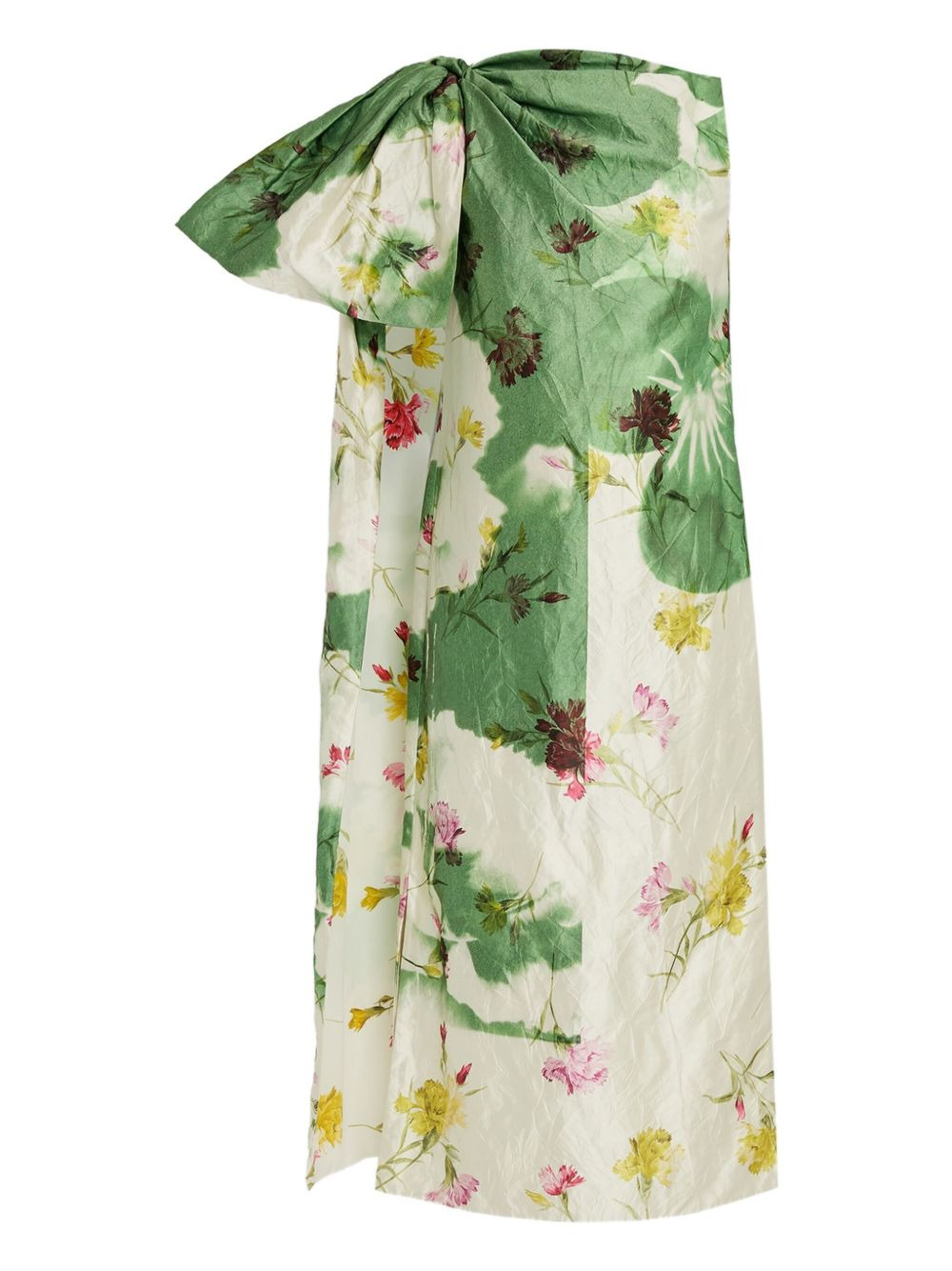 bow-detail draped dress - 1
