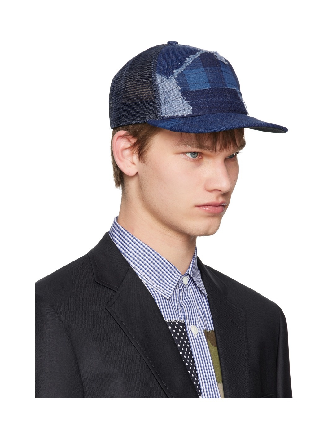 Navy Stitchwork Cap - 2